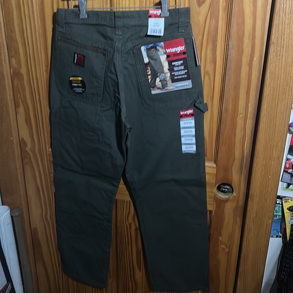 Wrangler Pants Nwt Wrangler Riggs Work Pants Green Carpenter